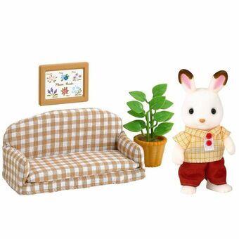 Toimintahahmot Sylvanian Families Papa Rabbit Chocolate and Living Room