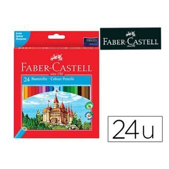 Värikynät Faber-Castell 120124 Monivärinen 24 Kappaletta (24 Kappaletta)