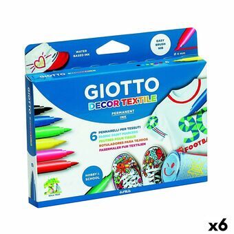 Tussisetti Giotto Decor Textile Monivärinen (6 osaa)