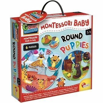 Opettavainen peli Lisciani Giochi Montessori Baby Round Puppies (FR)