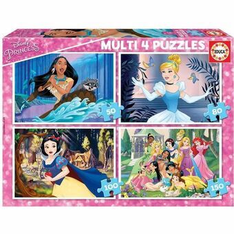 4 palapelin setti Disney Princess Educa 17637 380 Kappaletta