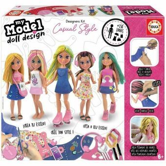 Opettavainen peli Educa My Model Doll Design Casual Monivärinen (1 Kappaletta)