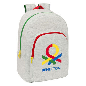 Koululaukku Benetton Pop Harmaa (30 x 46 x 14 cm)