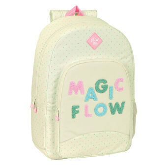 Koululaukku Glow Lab Magic flow Beige 30 x 46 x 14 cm