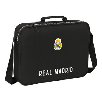 Koulusalkku Real Madrid C.F. Musta 38 x 28 x 6 cm