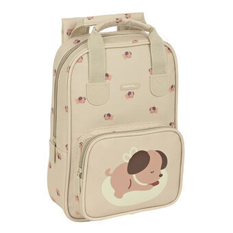 Koululaukku Safta Puppy 20 x 28 x 8 cm Beige