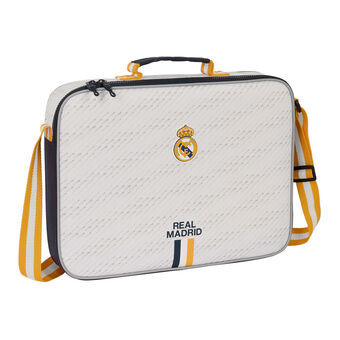 Koulusalkku Real Madrid C.F. Valkoinen 38 x 28 x 6 cm