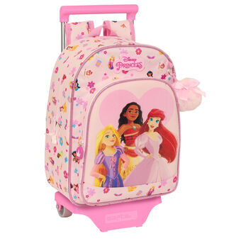 Reppu pyörillä Princesses Disney Summer adventures Pinkki 26 x 34 x 11 cm