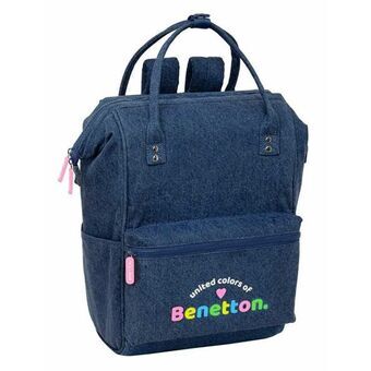 Koululaukku Benetton Denim 27 x 40 x 19 cm