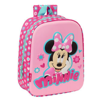 3D Lasten laukku Minnie Mouse Pinkki 22 x 27 x 10 cm