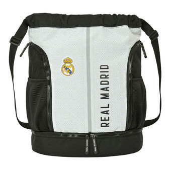 Lasten reppu Real Madrid C.F. 24/25 Valkoinen Harmaa 35 x 40 x 1 cm