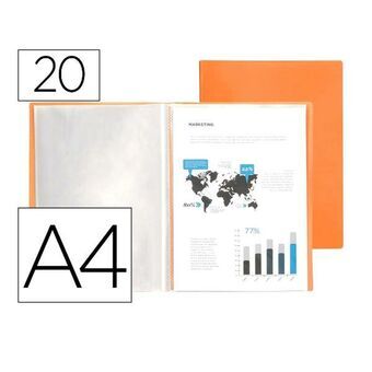 Asiakirjakansio Liderpapel EC68 A4 Oranssi