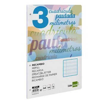 Vaihto-osa Liderpapel RF23 Valkoinen A4 100 Levyt