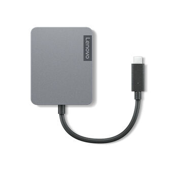 USB-keskitin Lenovo 4X91A30366 Harmaa