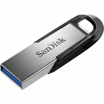 USB-tikku SanDisk ULTRA FLAIR Musta Musta/Hopeinen 64 GB