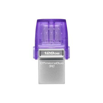 USB-tikku Kingston DataTraveler  microDuo 3C 128 GB Purppura