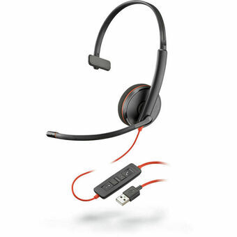 Kuulokkeet mikrofonilla Plantronics 209744-201 Musta Punainen