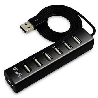 7-porttinen USB-hubi Unitek Y-2160 Musta