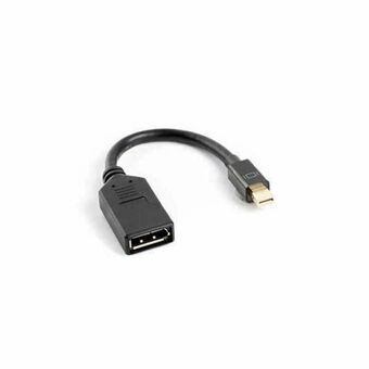 Mini DisplayPort - DisplayPort -kaapeli Lanberg AD-0003-BK Musta 12 cm