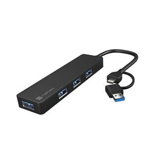 USB-keskitin Natec NHU-2023 Musta