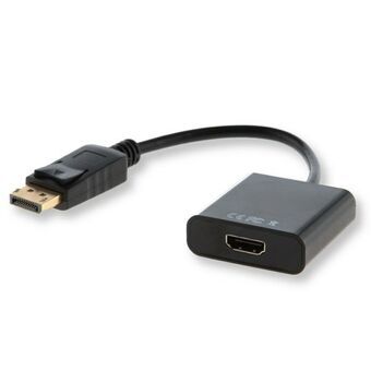 DisplayPort - HDMI Adapteri Savio CL-55 Musta 20 cm