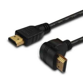 HDMI-kaapeli Savio CL-108 Taivutettu Musta 1,5 m