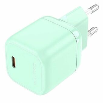 Seinälaturi Vention FAKW0-EU 30 W USB-C Vihreä