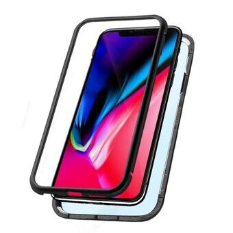 Puhelinsuoja Iphone XS Max KSIX Magnetic (2 pcs) Musta