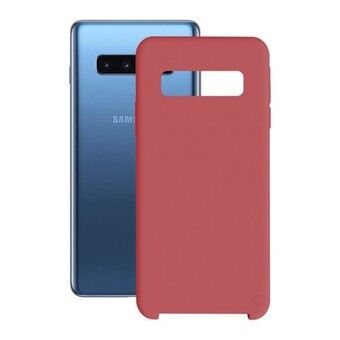 Puhelinsuoja Samsung Galaxy S10+ KSIX Soft Punainen