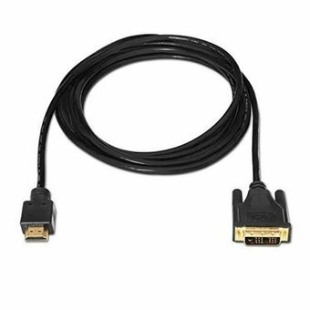 HDMI - DVI kaapeli NANOCABLE 10.15.0502 1,8 m Musta 1,8 m