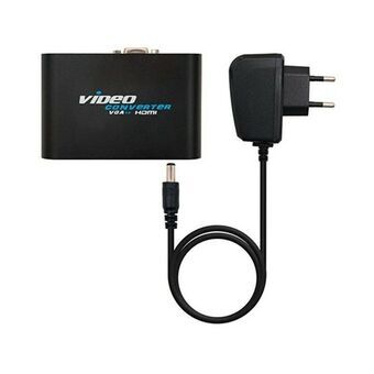 VGA - HDMI-adapteri audiolla NANOCABLE 10.16.2101-BK