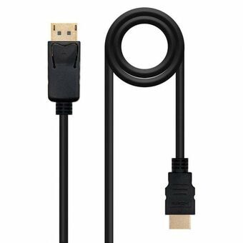 DisplayPort - HDMI-kaapeli NANOCABLE 10.15.4303 Musta 3 m