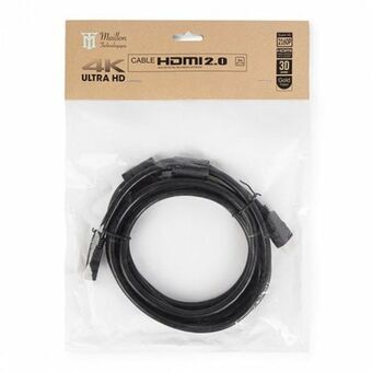 HDMI-kaapeli Maillon Technologique MTBHDB2030 4K Ultra HD Urospistoke/Urospistoke Musta 3 m