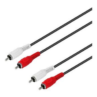 2 x RCA kaapeli TM Electron 1,5 m