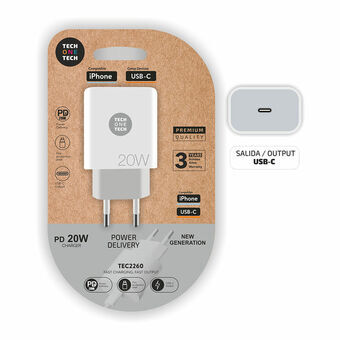 Seinälaturi Tech One Tech TEC2260 20 W USB-C