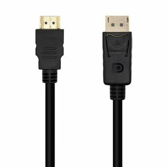 HDMI-kaapeli Aisens CABLE CONVERSOR DISPLAYPORT A HDMI, DP/M-HDMI/M, NEGRO, 2.0M