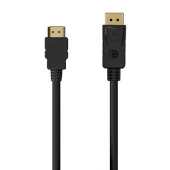 DisplayPort - HDMI-kaapeli Aisens A125-0551 Musta 1,5 m