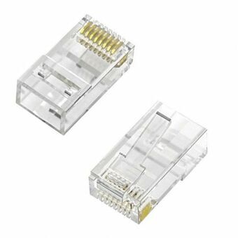 Kategoria 6 UTP RJ45 liitin Aisens A139-0657 Läpinäkyvä