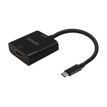 USB-C - HDMI Adapteri Aisens A109-0684 Musta 15 cm