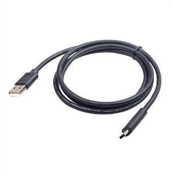 USB 2.0 A - USB C kaapeli GEMBIRD CCP-USB2-AMCM-1M 480 Mb/s Musta