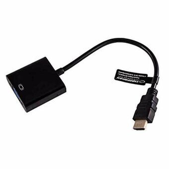 HDMI - VGA Adapteri GEMBIRD S0223205 1080 px 60 Hz Musta 15 cm