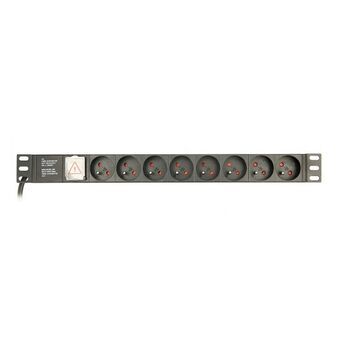 Schuko 19" 8-suuntainen haaroituspistorasia virtakytkimellä GEMBIRD EG-PDU-014-FC14 (3 m)