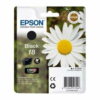 Alkunperäinen mustepatruuna Epson C13T18014022 Musta