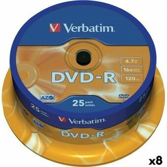 DVD-R Verbatim 4,7 GB 16x (8 osaa)