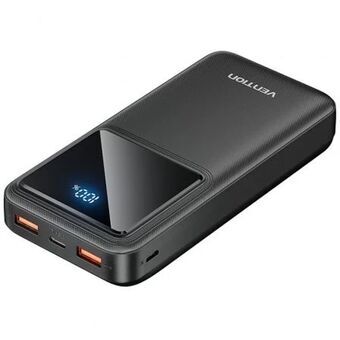 Powerbank Vention FHLB0 Musta 20000 mAh