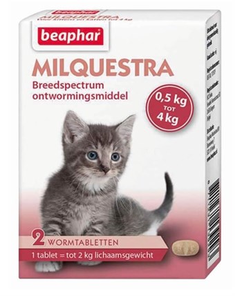 Beaphar matolääke Milquestra 0,5-4 kg valkoinen 2-osainen