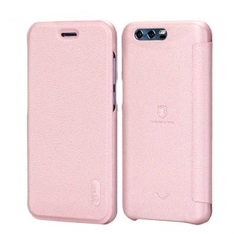 Lenuo Style Flip Case keinonahkaa Huawei Honor 9 -puhelimelle - Rose Gold