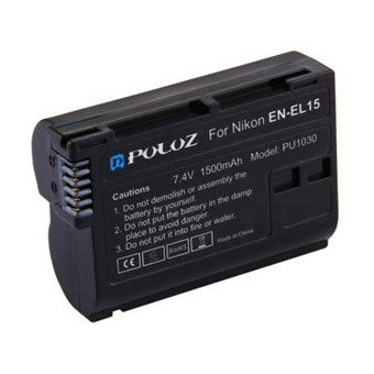 PULUZ® EN-EL15 -akku 1500 mAh Nikonille