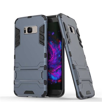 3 in 1 Hybrid Hard Case PC:ssä ja TPU:ssa Samsung Galaxy S8 Plus -puhelimelle - tummansininen