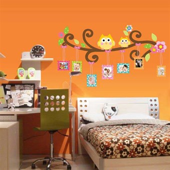 TipTop Wallstickers Lovely Owls & Tree Pattern